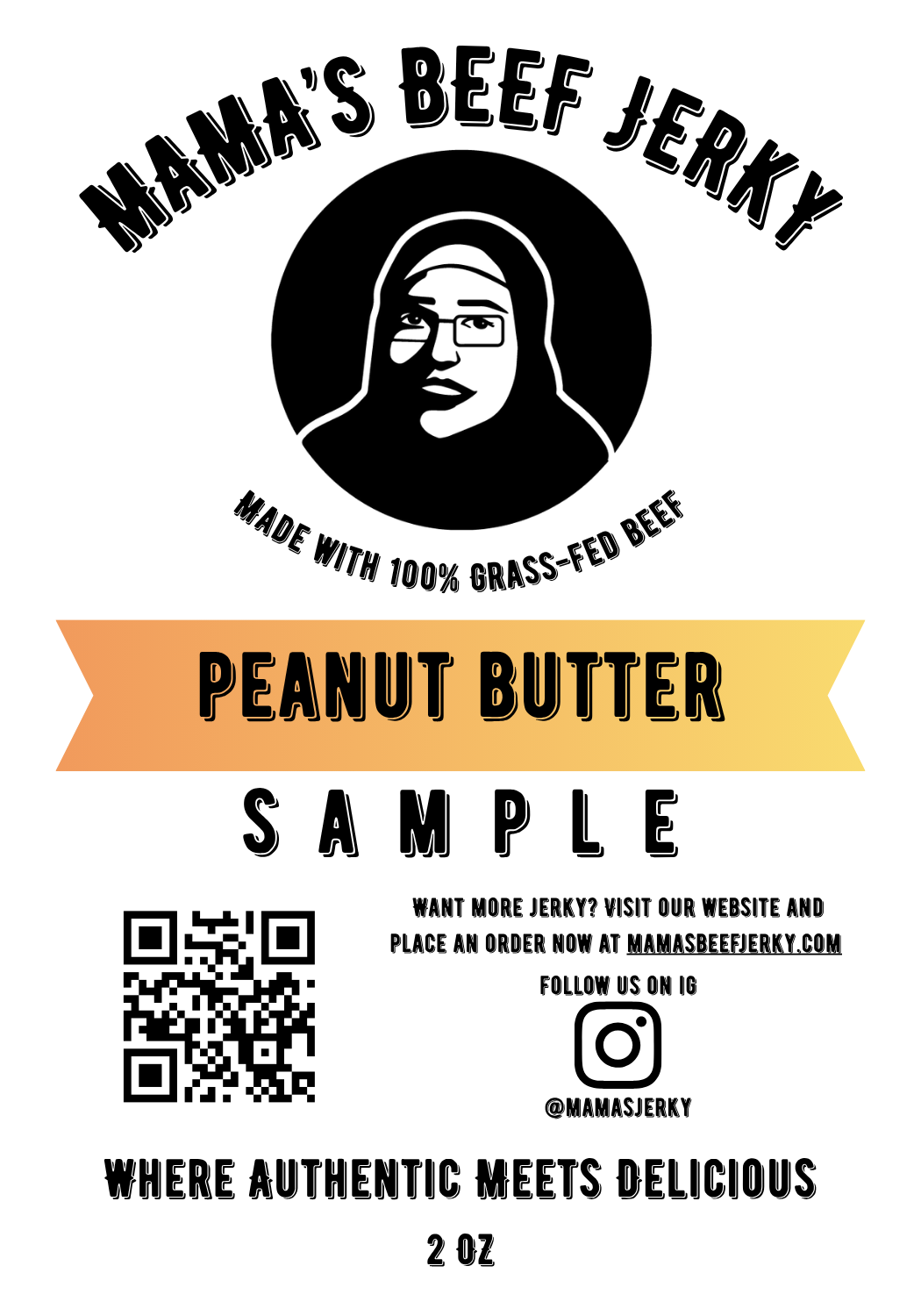 Mama's Mini Sample - 2 oz Beef Jerky